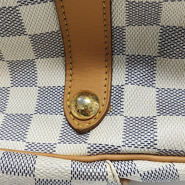 GALLIERA GM Damier Azur Coated Canvas White