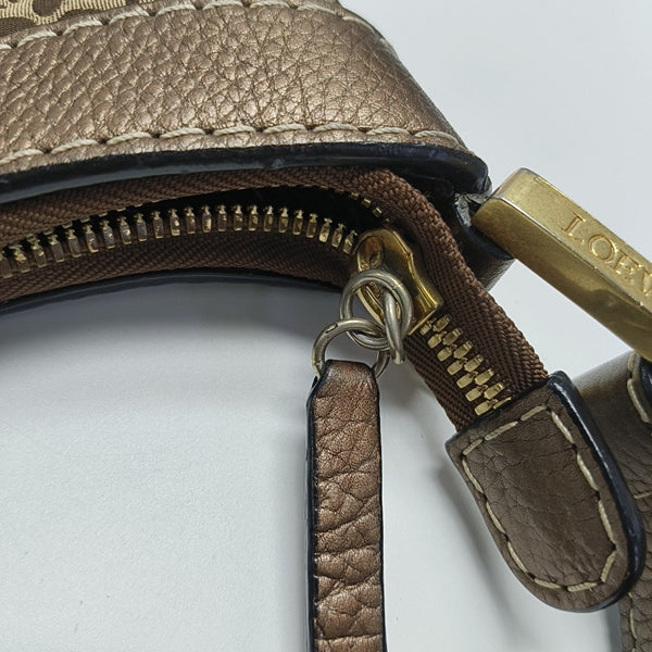 Monogram Canvas Top Handle Bag Beige