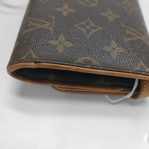 TWIN GM Monogram Coated Canvas Brown