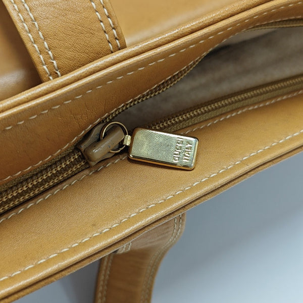 Monogram Coated Canvas Tote Bag Beige