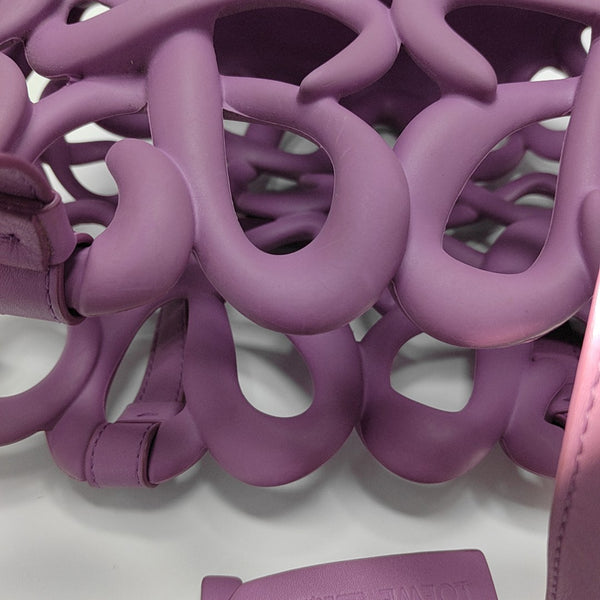 Special Material Shoulder Bag Purple