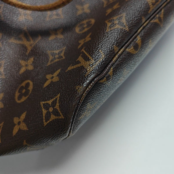 NEVERFULL MM Monogram Coated Canvas Brown