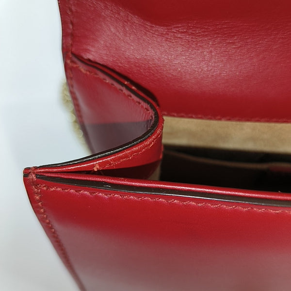 Sylvie Mini Calfskin Red