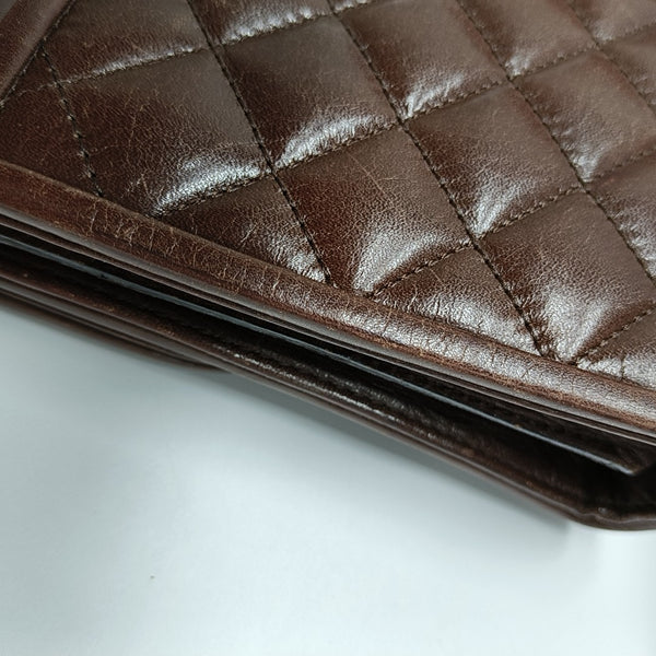 Quilted Calfskin Brown