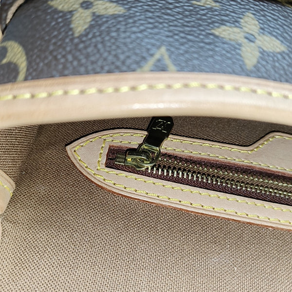 SOLOGNE PM Monogram Coated Canvas Brown