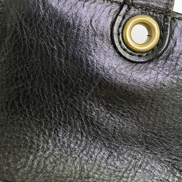 Calfskin Shoulder Bag Black