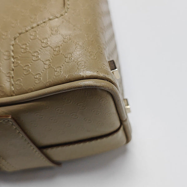 Calfskin Top Handle Bag Beige