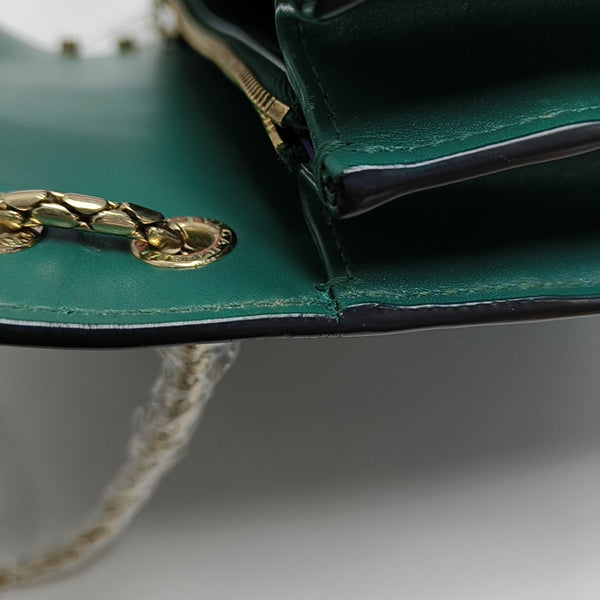 SERPENTI FOREVER Medium Calfskin Green