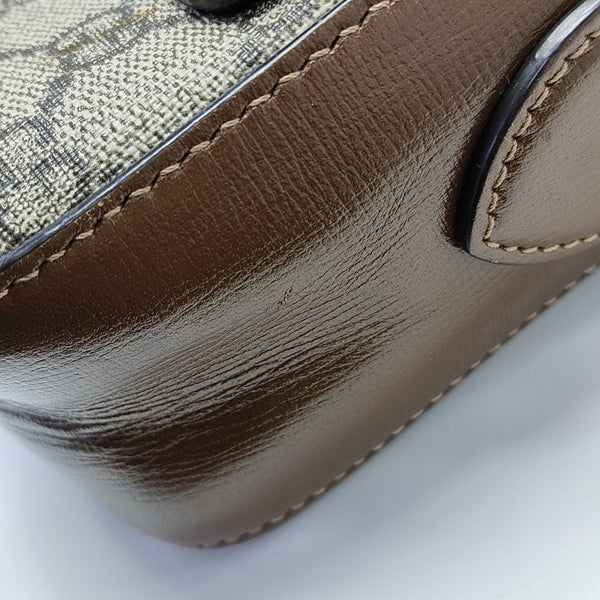 Horsebit 1955 Small Coated Canvas Beige