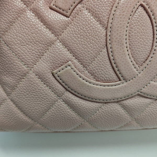 BOWLER Quilted Grained Calfskin Pink