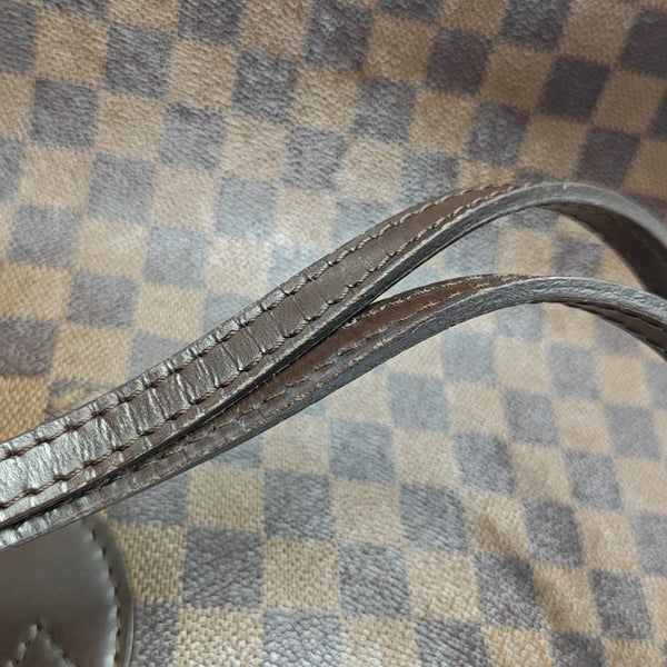 NEVERFULL GM Damier Ebene Coated Canvas Brown