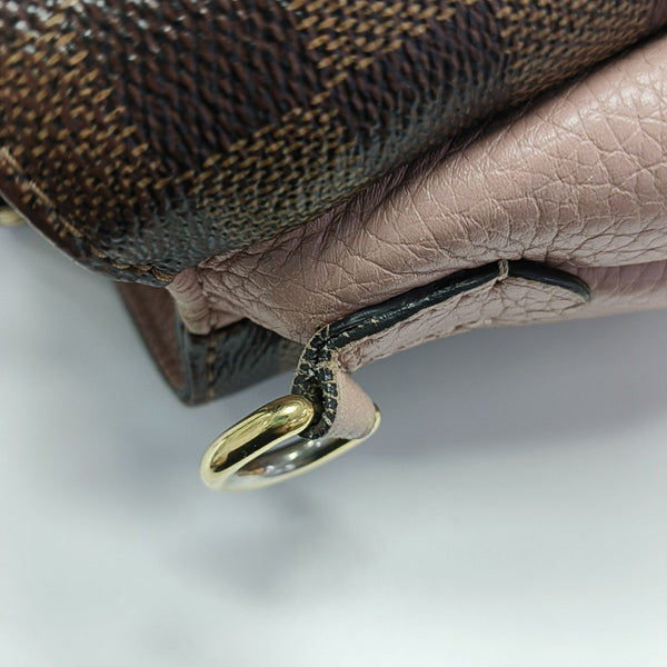 BRITTANY BB Damier Ebene Coated Canvas Brown