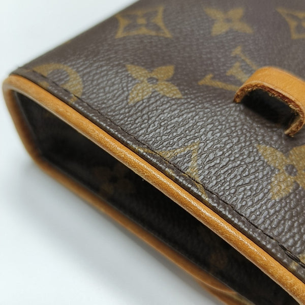 FLORENTINE Monogram Coated Canvas Brown
