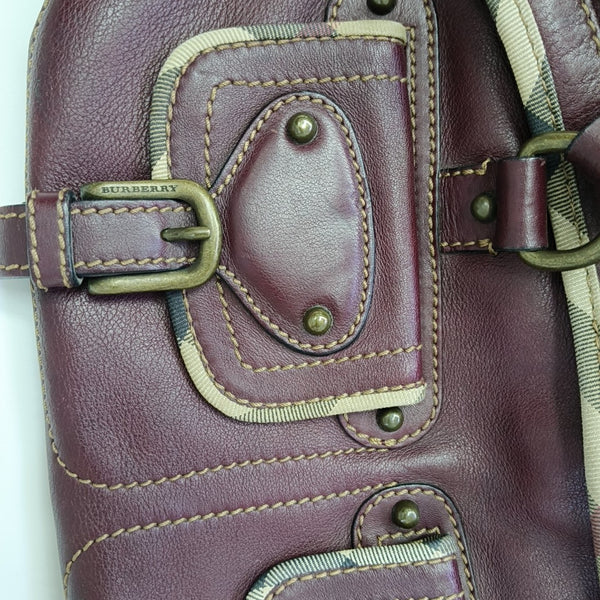 Calfskin Top Handle Bag Red