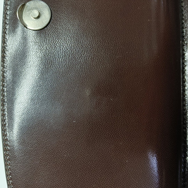 Calfskin Top Handle Bag Brown