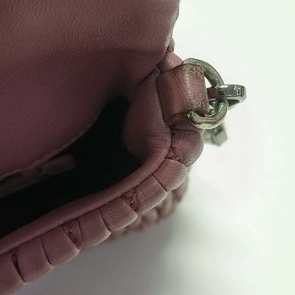 Crystal Quilted Lambskin Pink