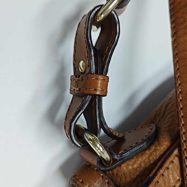 Calfskin Shoulder Bag Brown