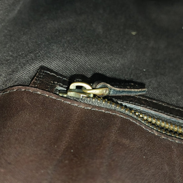 Monogram Canvas Tote Bag Brown