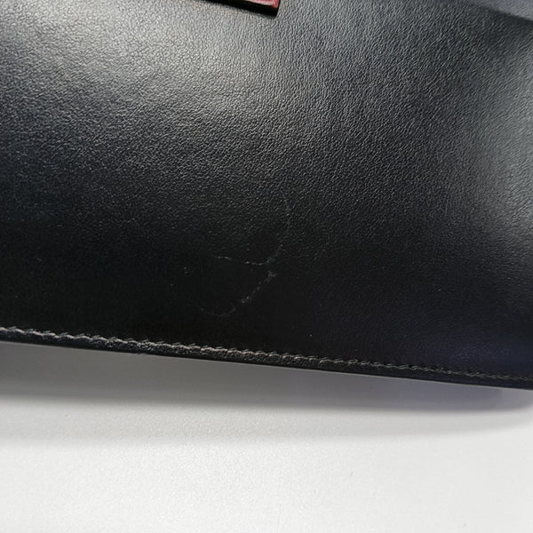 Elektra Mini Calfskin Black Wallet