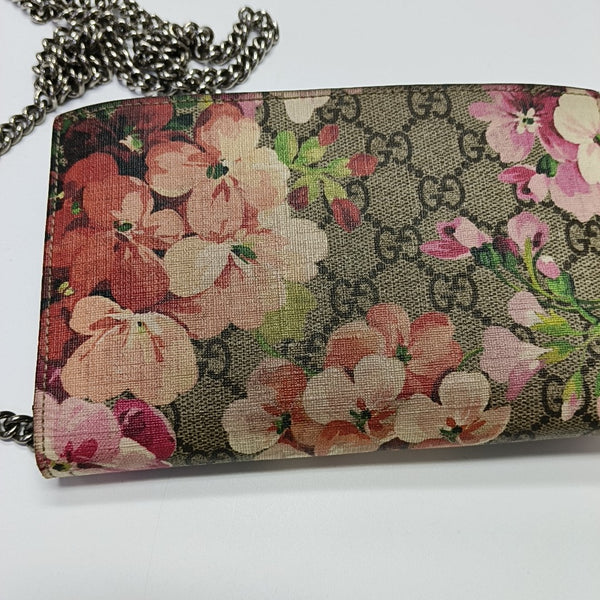 GG Blooms Monogram Coated Canvas Beige