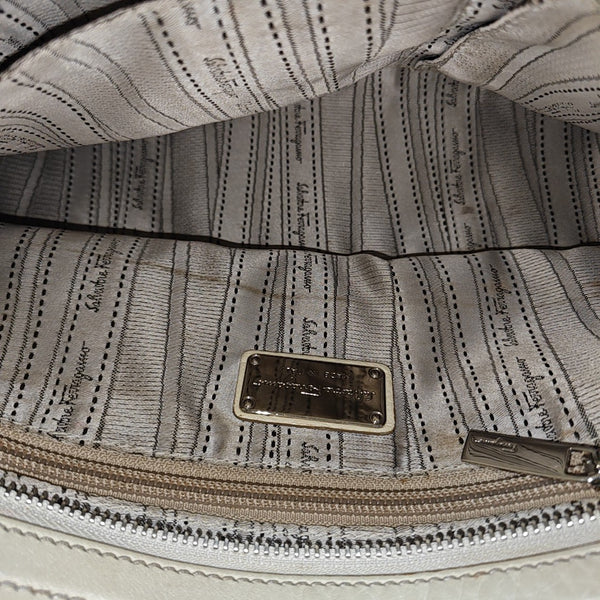 Calfskin Shoulder Bag White