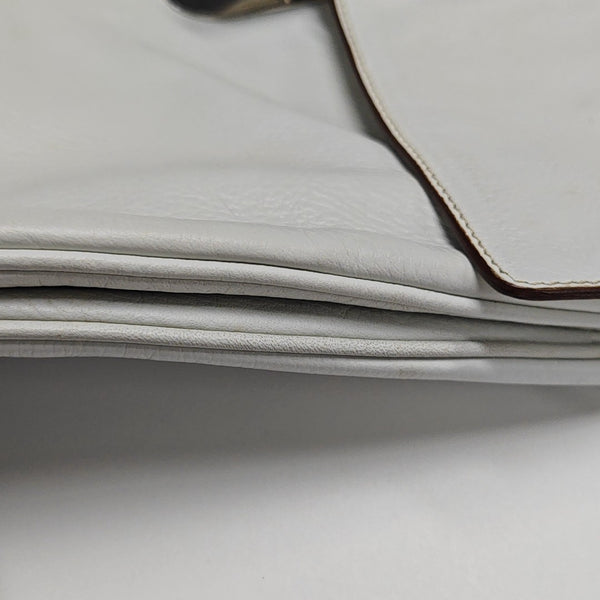 Calfskin Shoulder Bag White
