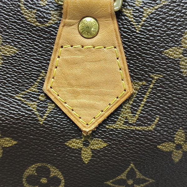 SPEEDY 30 Monogram Coated Canvas Brown