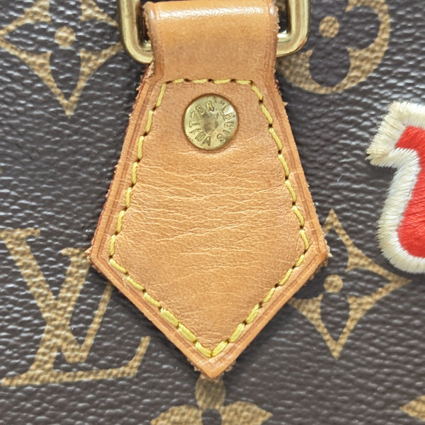 SPEEDY 30 Monogram Coated Canvas Brown