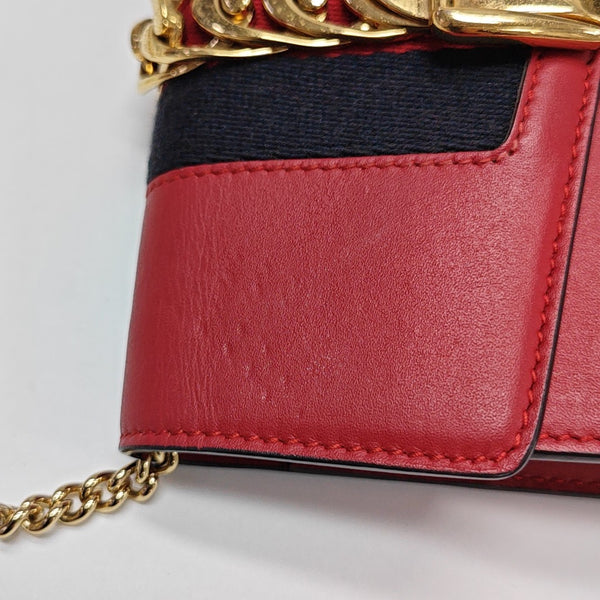Sylvie Super Mini Calfskin Red