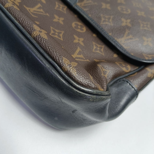 BASS Monogram Coated Canvas Brown