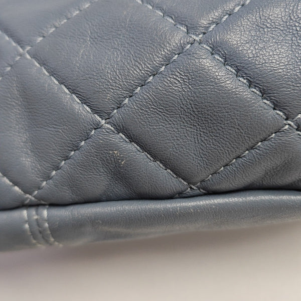 Quilted Lambskin Shoulder Bag Blue