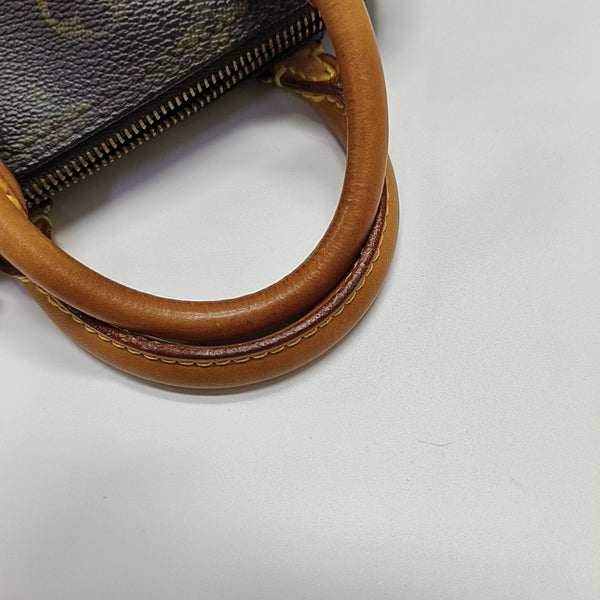 SPEEDY Monogram Coated Canvas Brown