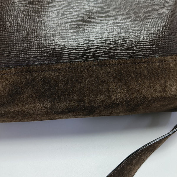 Calfskin Shoulder Bag Brown