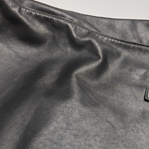Calfskin Top Handle Bag Black