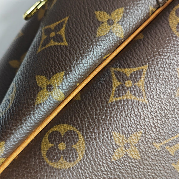 DEAUVILLE GM Monogram Coated Canvas Brown