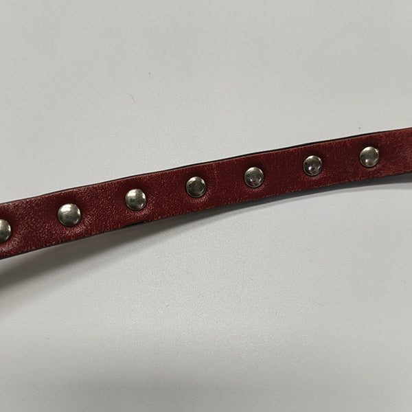 Rockstud Small Calfskin Red