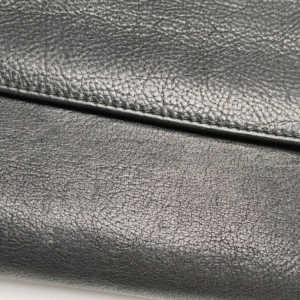 Calfskin Shoulder Bag Black