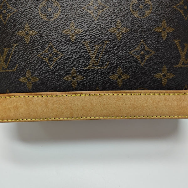 ALMA BB Monogram Coated Canvas Brown