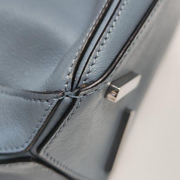 Puzzle Small Calfskin Blue