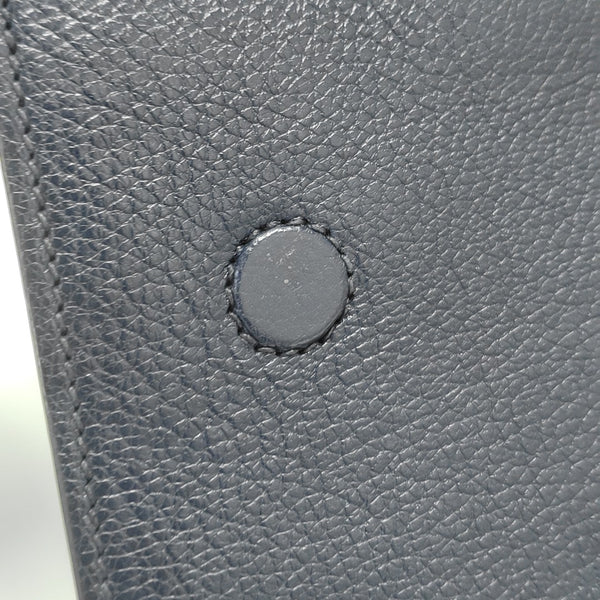 Calfskin Top Handle Bag Blue