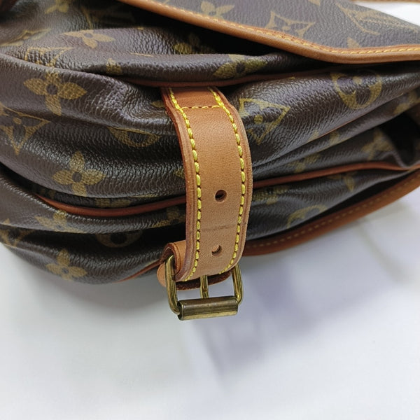 SAUMUR Monogram Coated Canvas Brown