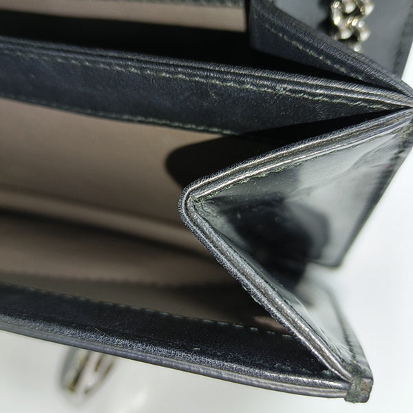 Interlocking G Small Calfskin Black