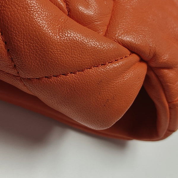 CHANEL 19 Small Quilted Lambskin Orange