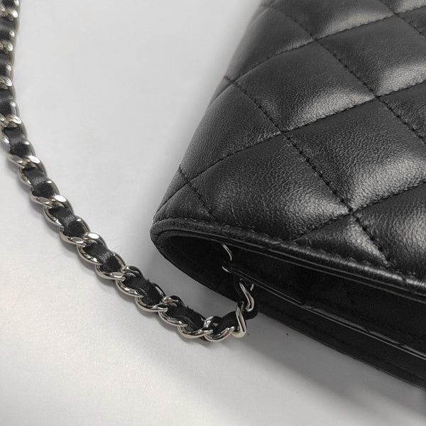 WOC Quilted Lambskin Black
