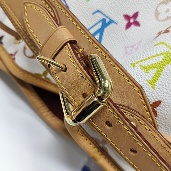 LV × TM NÉONOÉ MM Monogram Coated Canvas White