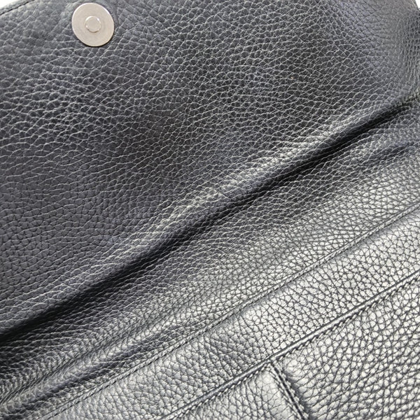Calfskin Top Handle Bag Black