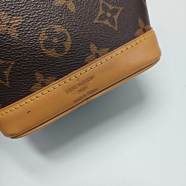 NOÉ Nano Monogram Coated Canvas Brown