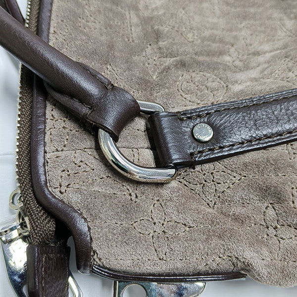 ANTHEIA IXIA Quilted Suede Gray