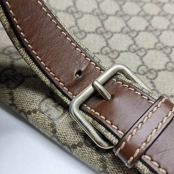 GG Messenger Monogram Coated Canvas Beige