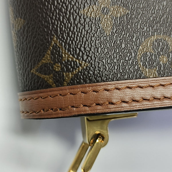 DAUPHINE Mini Monogram Coated Canvas Brown